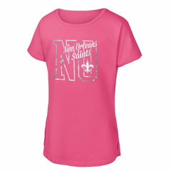 New Orleans Saints Girls Youth Signal Caller Dolman T-Shirt