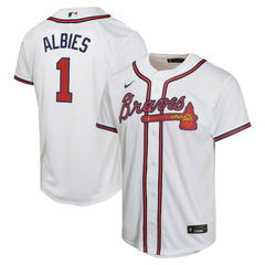 Ozzie Albies Atlanta Braves Nike Youth Home Game Player Jersey | MLB US
