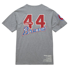 Hank Aaron Atlanta Braves Mitchell & Ness Cooperstown Collection Legends T-Shirt | MLB US