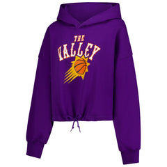 Phoenix Suns Women's 2024/25 City Edition Cropped Pullover Hoodie New
