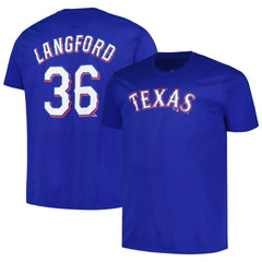 Wyatt Langford Texas Rangers Fanatics Big & Tall Name & Number T-Shirt | MLB Online