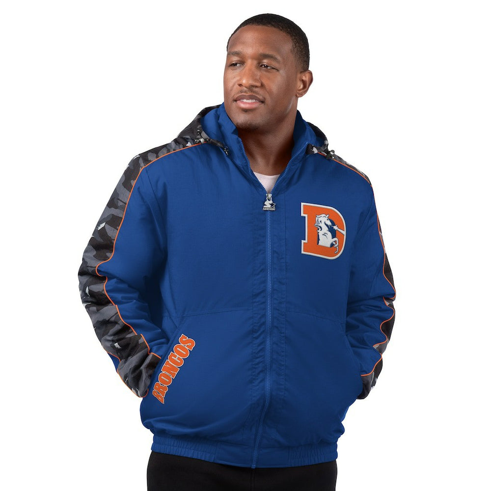 Denver Broncos Starter Thursday Night Gridiron Full-Zip Hoodie Jacket