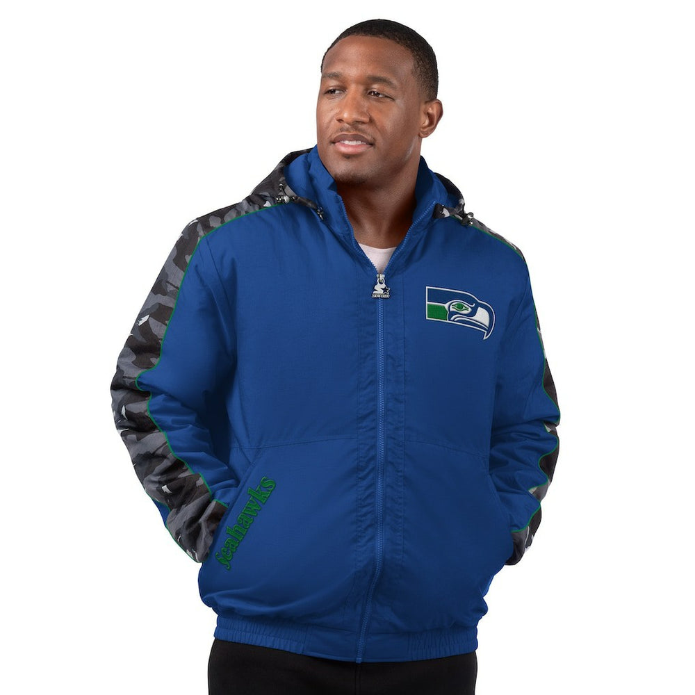 Seattle Seahawks Starter Thursday Night Gridiron Full-Zip Hoodie Jacket