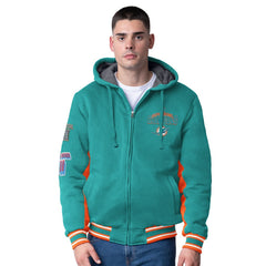 Miami Dolphins G-III Extreme No Huddle Commemorative Full-Zip Hoodie Jacket