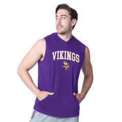 Minnesota Vikings MSX by Michael Strahan Action Sleeveless Pullover Hoodie