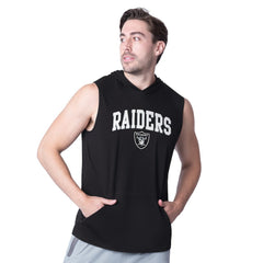 Las Vegas Raiders MSX by Michael Strahan Action Sleeveless Pullover Hoodie