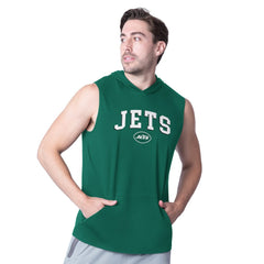 New York Jets MSX by Michael Strahan Action Sleeveless Pullover Hoodie