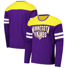 Minnesota Vikings G-III Sports by Carl Banks Adaptive Hail Mary Long Sleeve T-Shirt