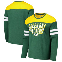 Green Bay Packers G-III Sports by Carl Banks Adaptive Hail Mary Long Sleeve T-Shirt