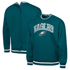 Philadelphia Eagles G-III Sports by Carl Banks Adaptive Blocker Fleece Pullover Sweatshirt