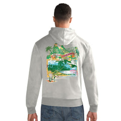 Las Vegas Raiders Margaritaville Time Flies Garment Dyed Pullover Hoodie
