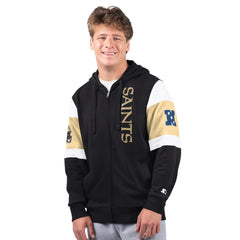 New Orleans Saints Starter Extreme Full-Zip Hoodie