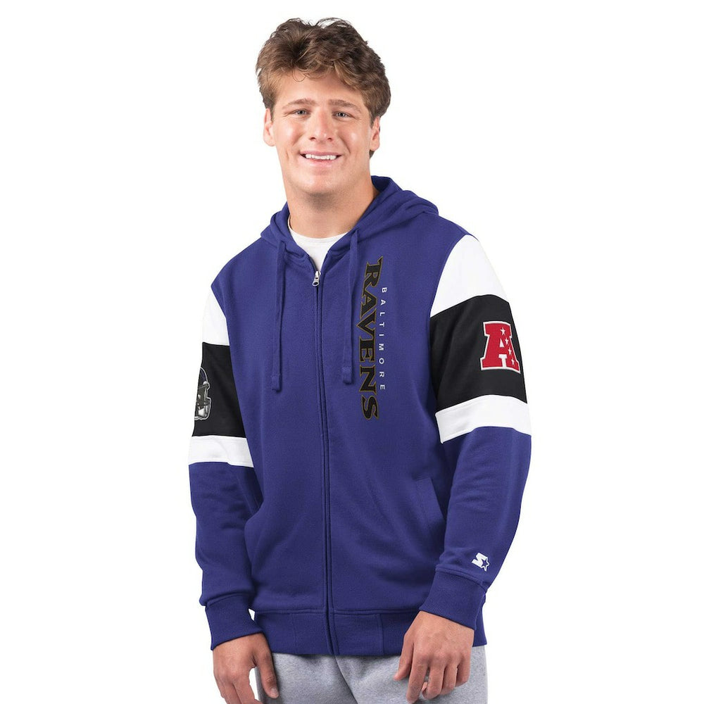 Baltimore Ravens Starter Extreme Full-Zip Hoodie