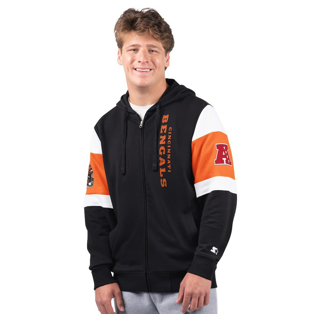 Cincinnati Bengals Starter Extreme Full-Zip Hoodie