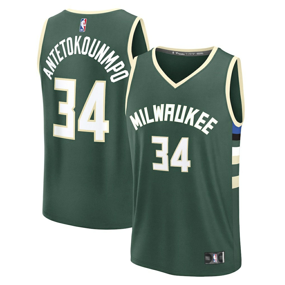 Giannis Antetokounmpo Milwaukee Bucks Fast Break Replica Player Jersey Online