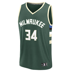 Giannis Antetokounmpo Milwaukee Bucks Fast Break Replica Player Jersey Online