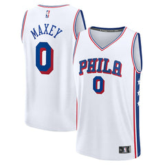 Tyrese Maxey Philadelphia 76ers Fast Break Replica Player Jersey Discount