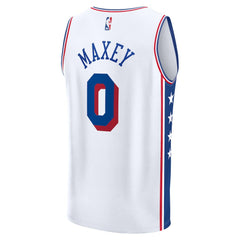 Tyrese Maxey Philadelphia 76ers Fast Break Replica Player Jersey Discount