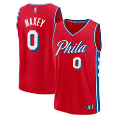 Tyrese Maxey Philadelphia 76ers Fast Break Replica Player Jersey Discount