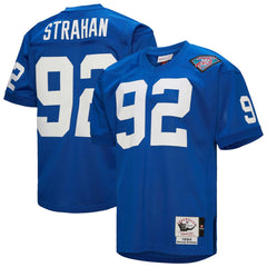 New York Giants Mitchell & Ness Michael Strahan 1994 Authentic Throwback Retired Player Jersey