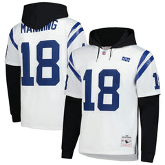 Indianapolis Colts Mitchell & Ness Peyton Manning Player Name & Number Hoodie Legacy Jersey