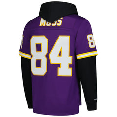 Minnesota Vikings Mitchell & Ness Randy Moss Player Name & Number Hoodie Legacy Jersey