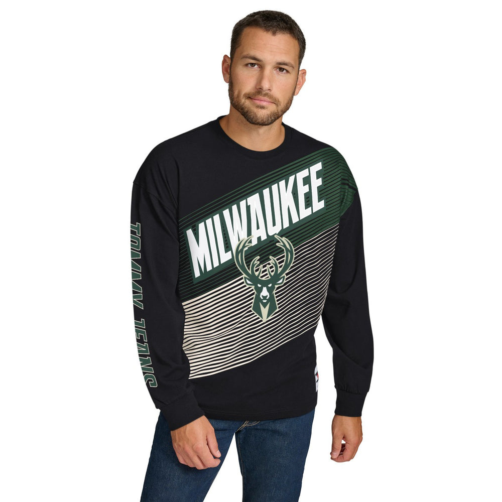 Milwaukee Bucks Tommy Jeans Lucas Long Sleeve T-Shirt On Sale