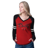 Chicago Bulls G-III 4Her by Carl Banks Women's Winner Waffle Knit Thermal Long Sleeve Tri-Blend T-Shirt sale Online