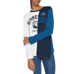 Minnesota Timberwolves Tommy Jeans Women's Amelia Color Blocked Long Sleeve T-Shirt Discount