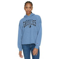 Memphis Grizzlies Tommy Jeans Women's Stella Cropped Pullover Hoodie New