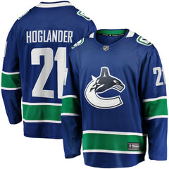 Nils Hoglander Vancouver Canucks Fanatics Home Premier Breakaway Player Jersey Blue