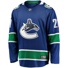 Nils Hoglander Vancouver Canucks Fanatics Home Premier Breakaway Player Jersey Blue