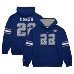 Dallas Cowboys Mitchell & Ness Emmitt Smith Retired Player Name & Number Pullover Hoodie