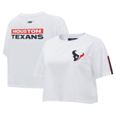 Houston Texans Pro Standard Women's Away Cropped Boxy T-Shirt
