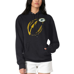 Green Bay Packers G-III 4Her by Carl Banks Women's Football Logo Fleece Tri-Blend Pullover Hoodie