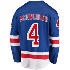 Braden Schneider New York Rangers Fanatics Home Premier Breakaway Player Jersey Discount