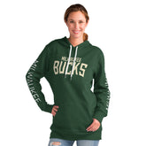 Milwaukee Bucks G-III 4Her by Carl Banks Women's Base Coach Pullover Hoodie Outlet