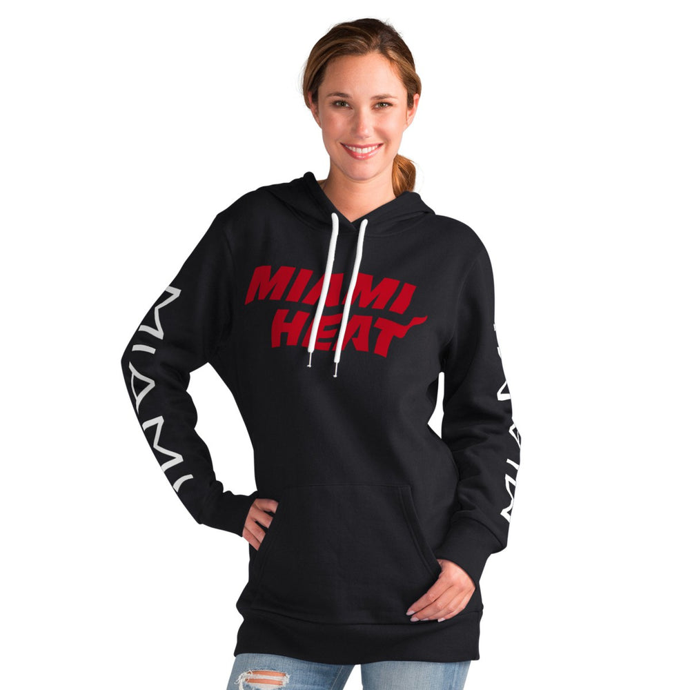 Miami Heat G-III 4Her by Carl Banks Women's Base Coach Pullover Hoodie On Sale