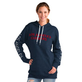 LA Clippers G-III 4Her by Carl Banks Women's Base Coach Pullover Hoodie New