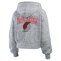Portland Trail Blazers WEAR by Erin Andrews Women's Speckled Radiator Full-Zip Hoodie Online