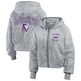 Sacramento Kings WEAR by Erin Andrews Women's Speckled Radiator Full-Zip Hoodie Discount