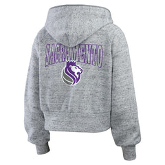 Sacramento Kings WEAR by Erin Andrews Women's Speckled Radiator Full-Zip Hoodie Discount