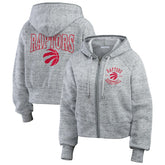 Toronto Raptors WEAR by Erin Andrews Women's Speckled Radiator Full-Zip Hoodie For Sale
