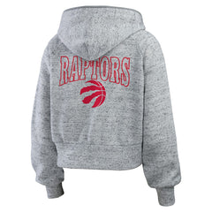 Toronto Raptors WEAR by Erin Andrews Women's Speckled Radiator Full-Zip Hoodie For Sale