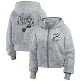 Utah Jazz WEAR by Erin Andrews Women's Speckled Radiator Full-Zip Hoodie Online