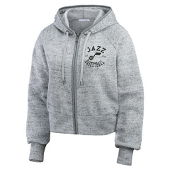 Utah Jazz WEAR by Erin Andrews Women's Speckled Radiator Full-Zip Hoodie Online