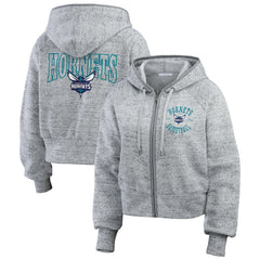 Charlotte Hornets WEAR by Erin Andrews Women's Speckled Radiator Full-Zip Hoodie Online