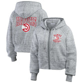 Atlanta Hawks WEAR by Erin Andrews Women's Speckled Radiator Full-Zip Hoodie Outlet
