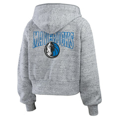 Dallas Mavericks WEAR by Erin Andrews Women's Speckled Radiator Full-Zip Hoodie sale New