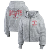 Houston Rockets WEAR by Erin Andrews Women's Speckled Radiator Full-Zip Hoodie sale For Sale